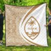 Guam Coat Of Arms Polynesian Premium Quilt  Circle Style  02 J2  Quilt